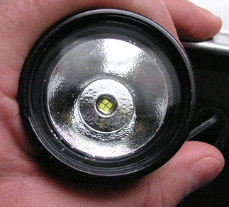 LED mounted in Dive-Rite HID light head.