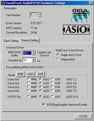 How to set-up Logic Audio windows with an asio driver.